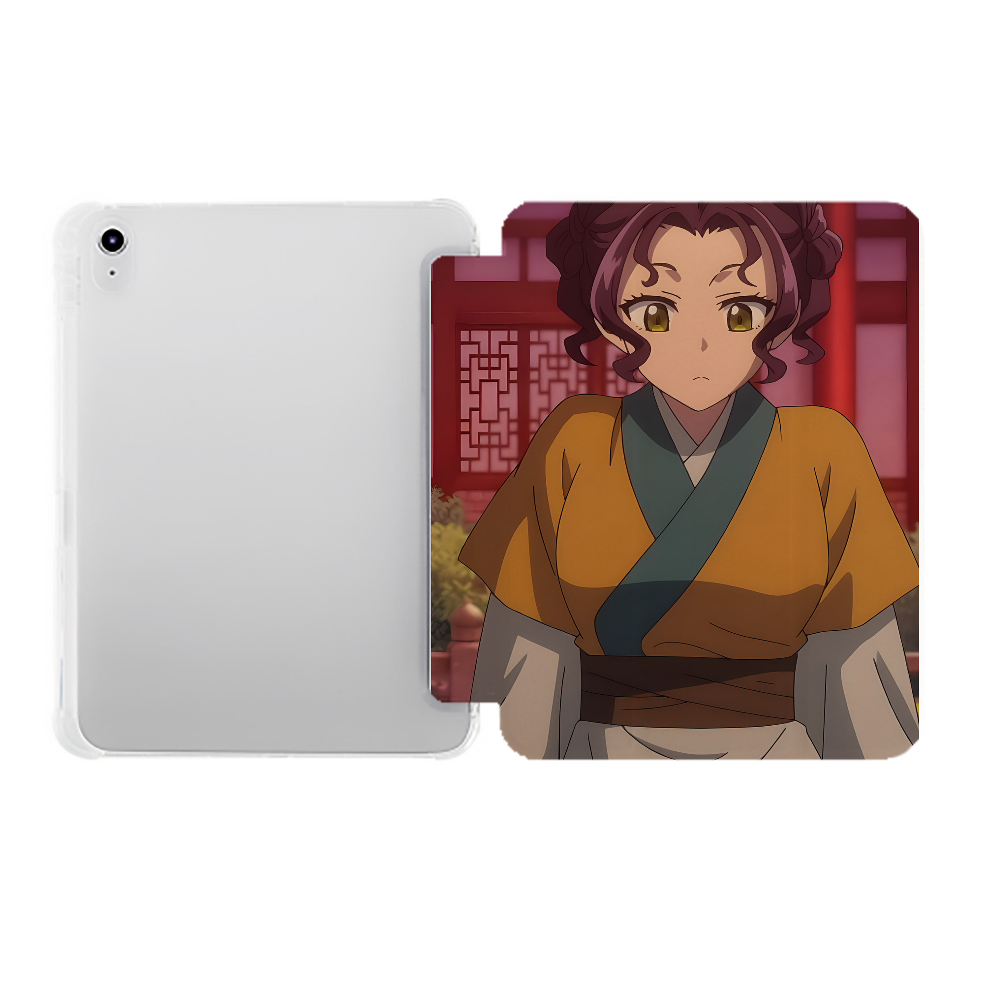 （画像用） 薬屋のひとりごと The Apothecary Diaries IPad ケース ペン収納付き 三つ折りスタンド PUレザー×シリコン 対応機種9.5/10.5/10.9インチ